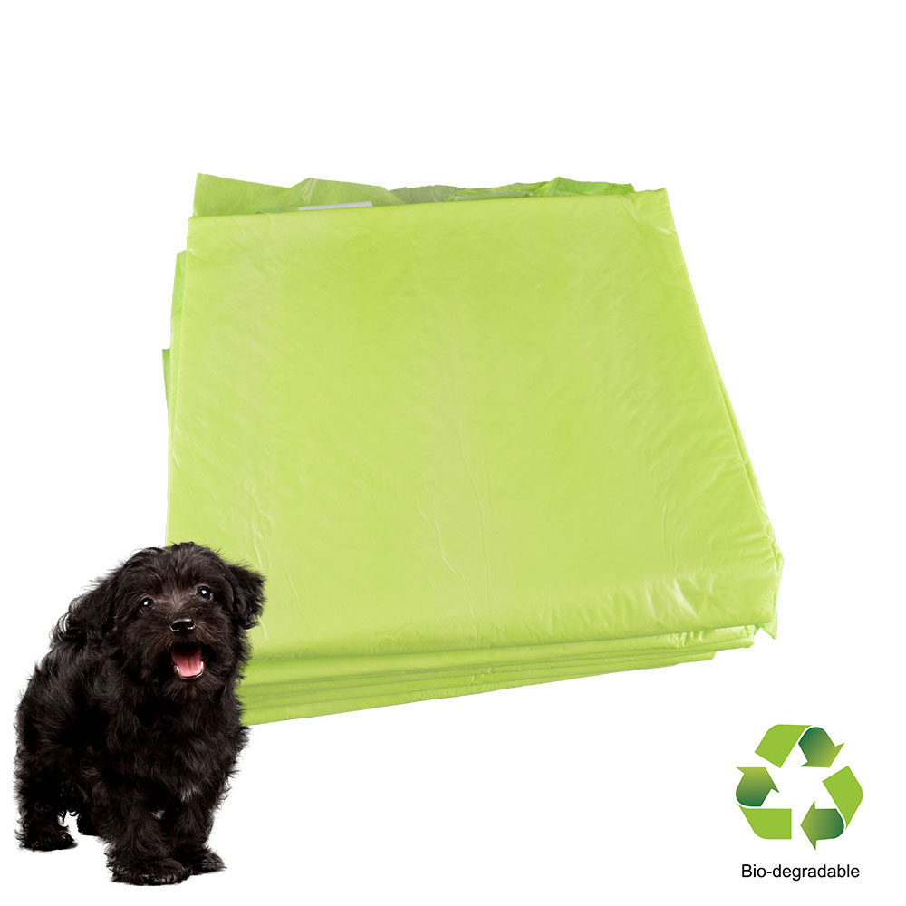 Bio-degradable puppy training pads