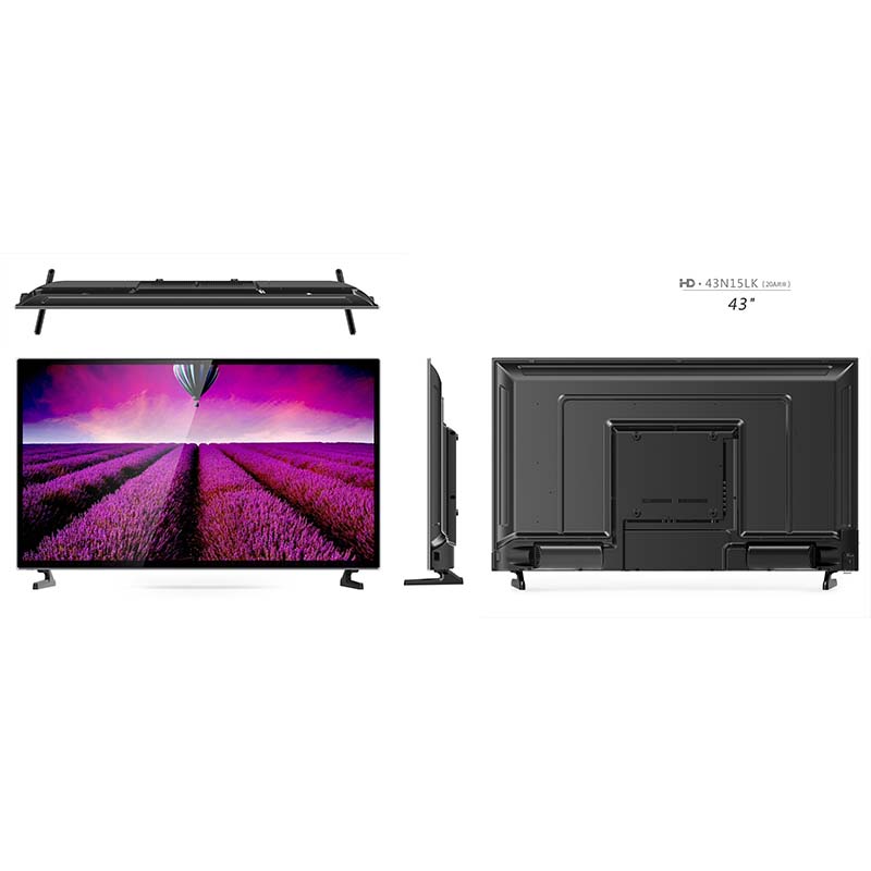 43 inch tempered glass sound column speaker LCD TV