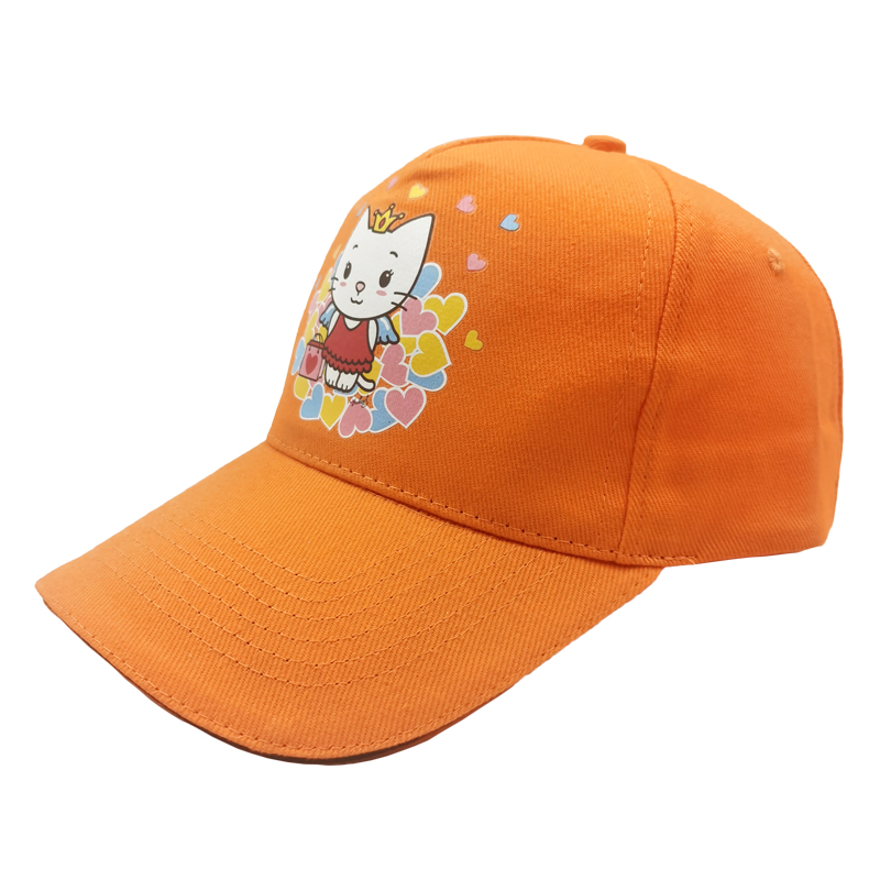 100% cotton 5 panel kids printing Baseball cap