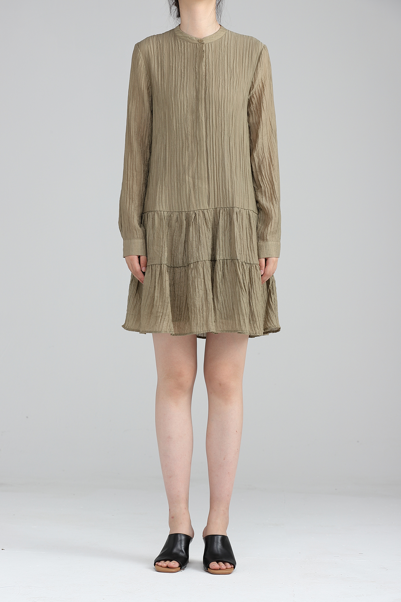 women causal crepe dress