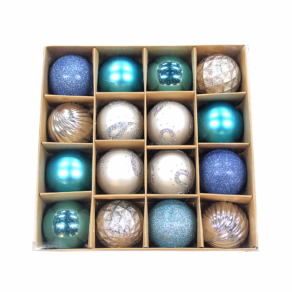 High class decorative 60mm plastic Christmas ball set