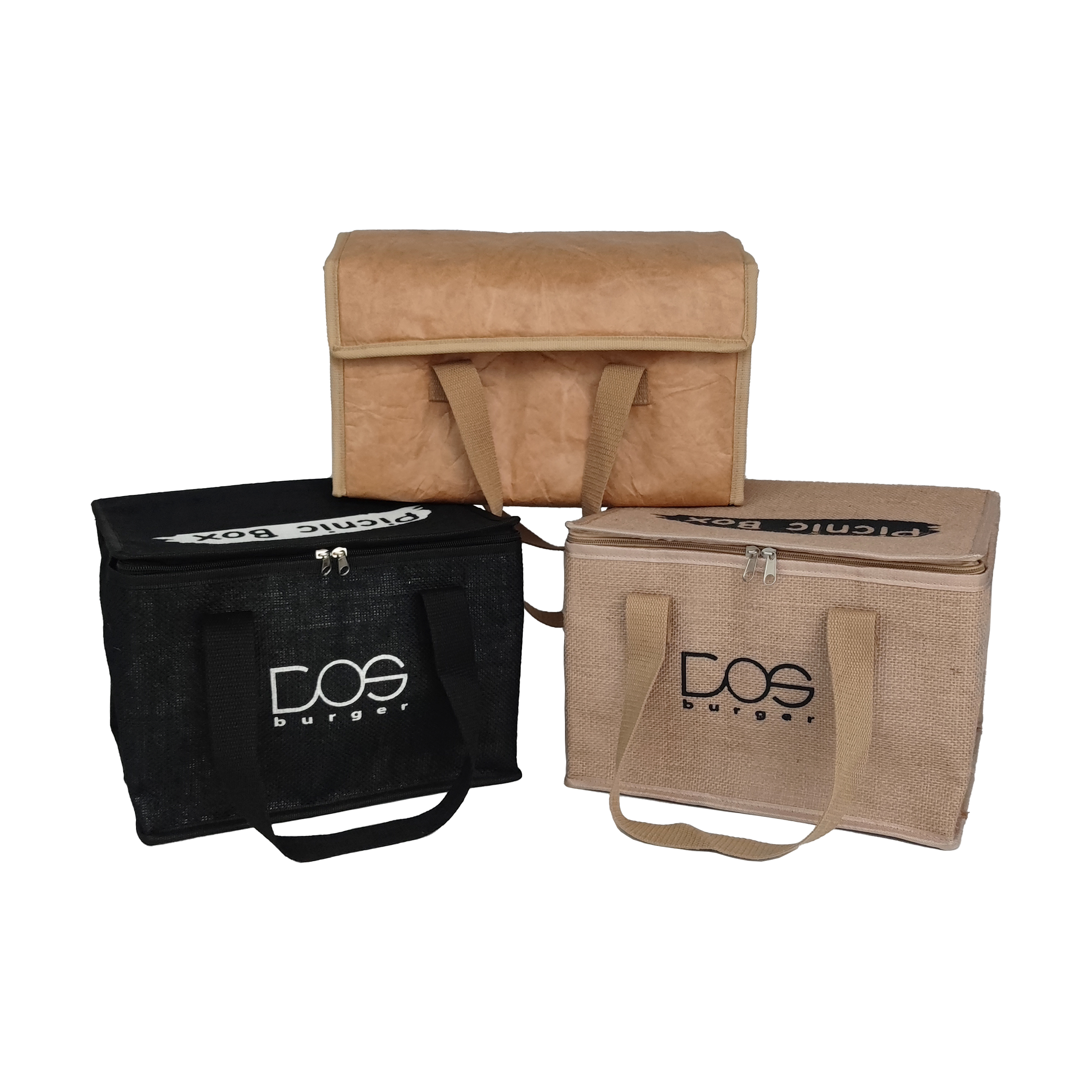 jute material insulated bag
