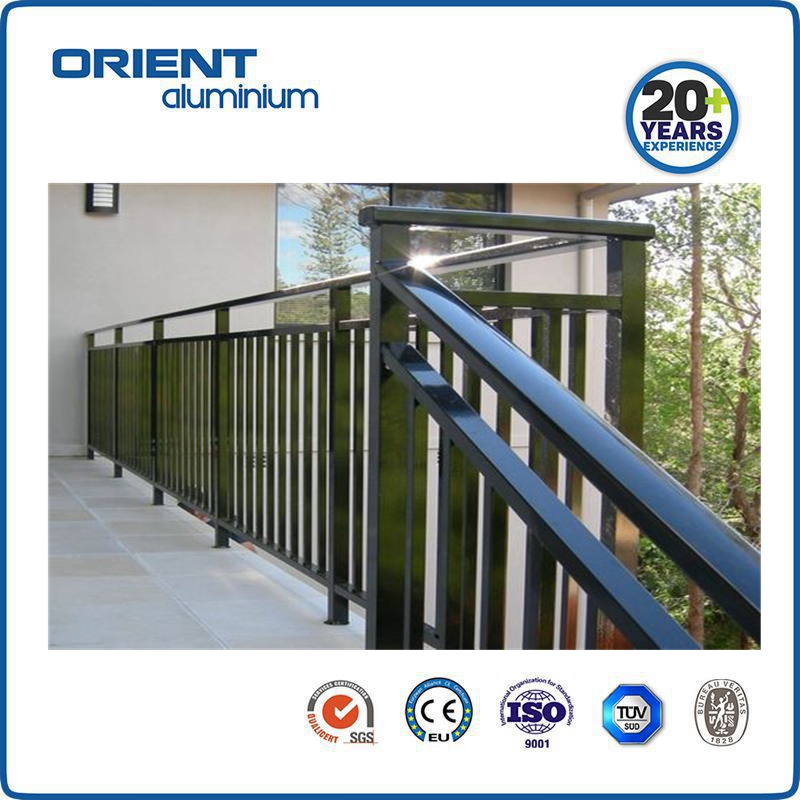 Customer made morden Aluminium Stair Handrail/Porch Railings/ Balcony Railing for Canada market