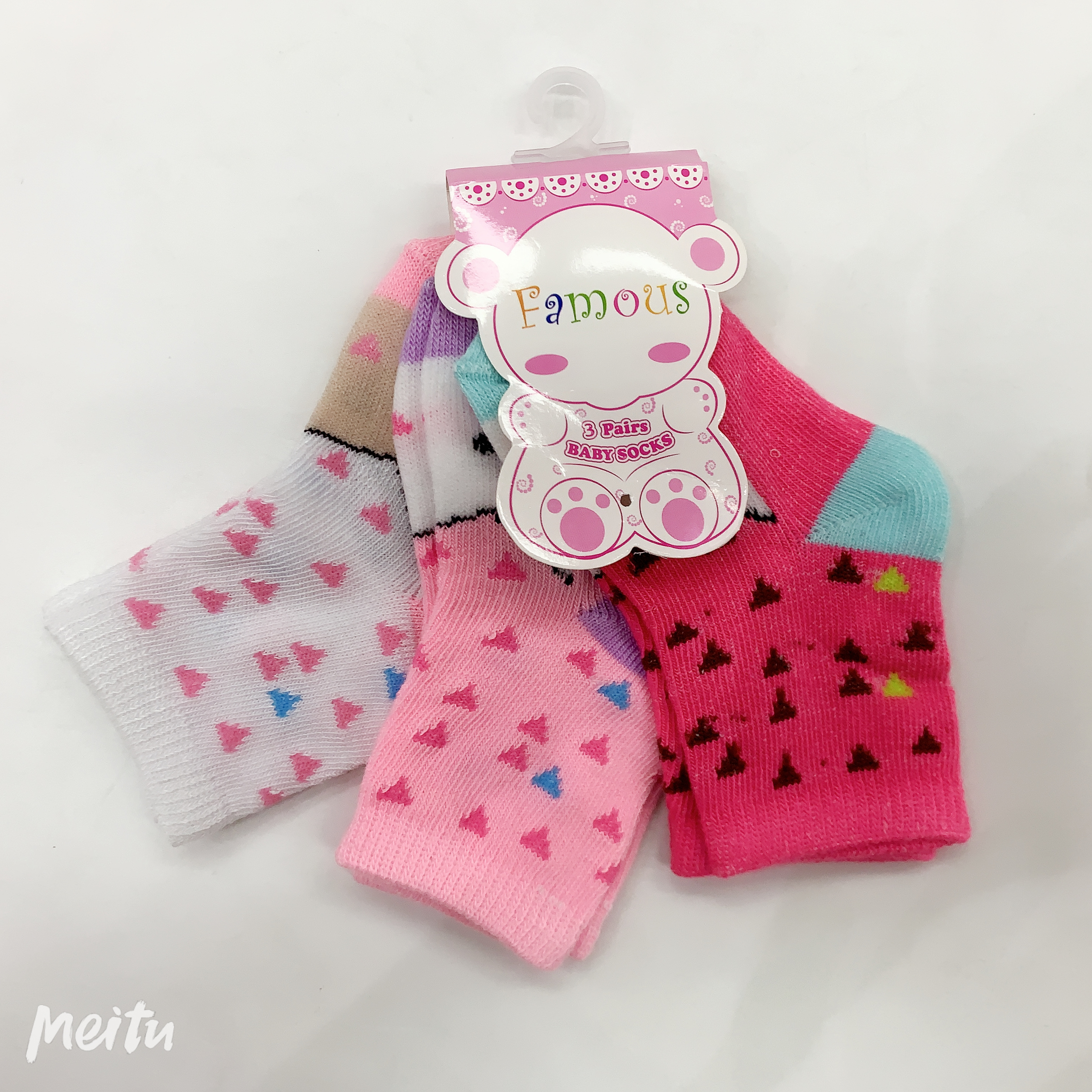 Hot selling Cute kids socks 3 pairs set gift set