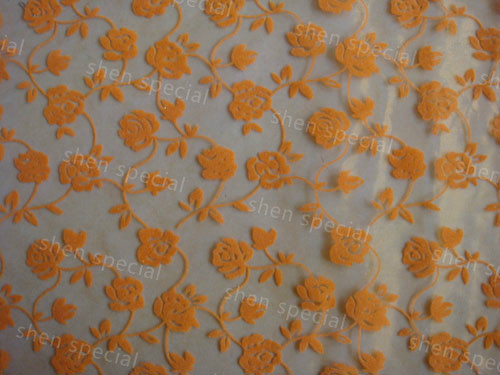 organza flower design spring design table runner decoration fabric