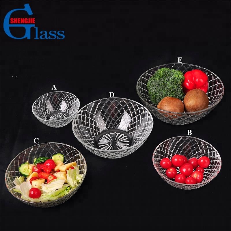 Cheap Home Good 5 Pieces Glass Soup Salad Bowl Dinnerware Set