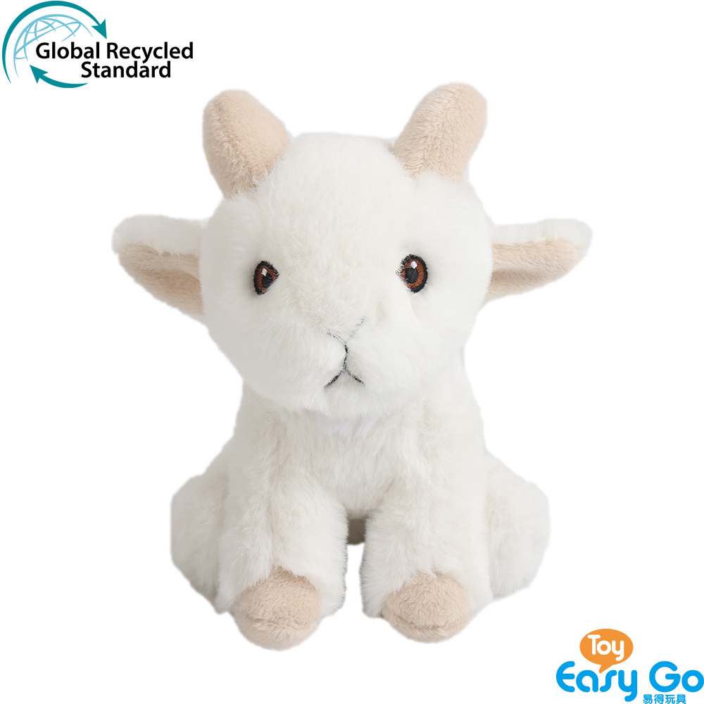 GRS ECO-friendly RPET 100% Recycled plush toy stuffed farm animals lamb made of plastic bottles