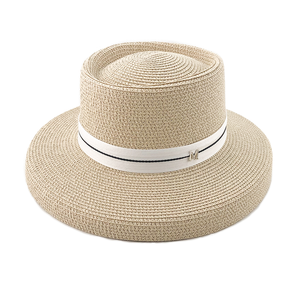 2021 new style best seller wholesales summer beach promotion cheaper wider brim women paper braid hat