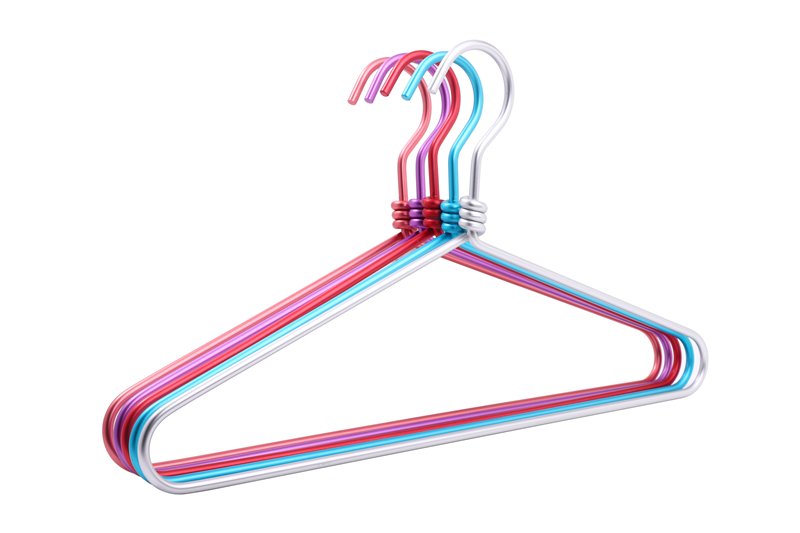 Aluminum wire suit hanger