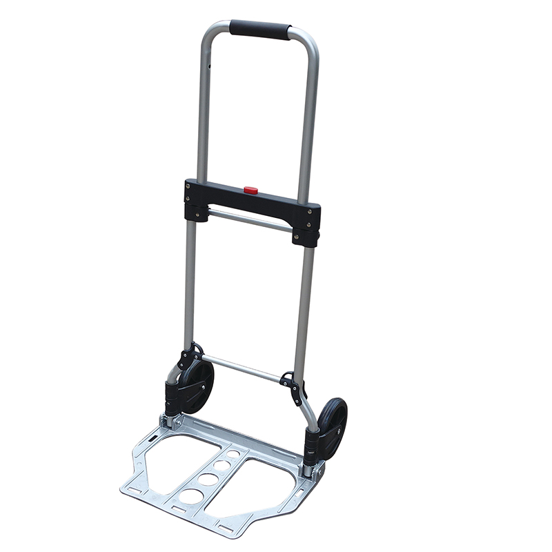 60kgs Aluminium 2-Wheels foldable hand trolley with TUV GS certificate