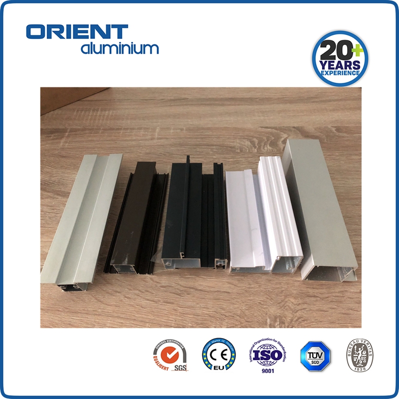 South Africa market 38 Aluminum extrusion Profile for window and doors, natural anodized bronze, charcoal, white and natural anodized