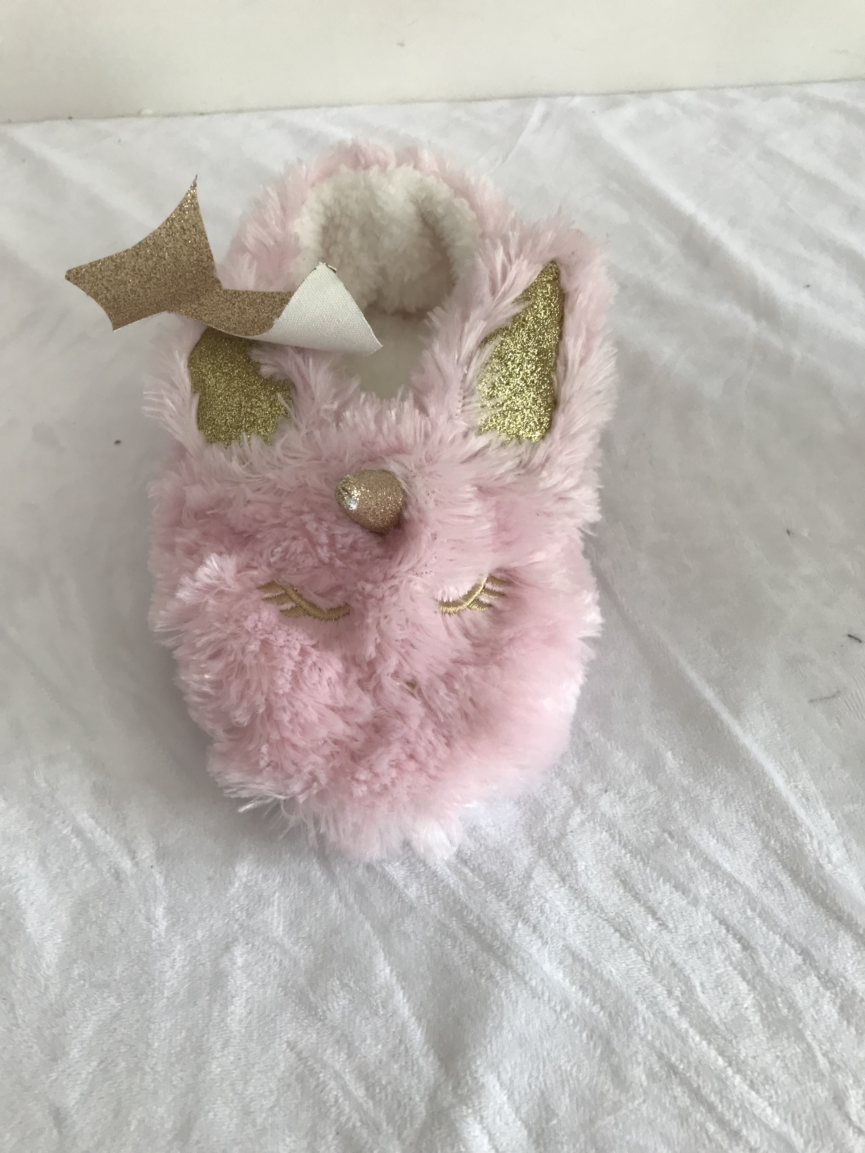 Animal plush slippers