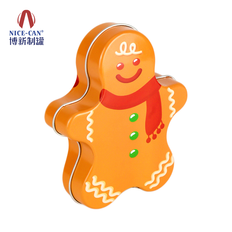 Creative snowman doll tin box metal wedding candy box European style gift box iron manufacturer custom tinplate box