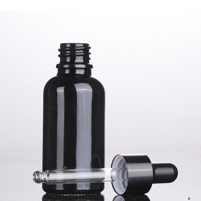 Original black essential oil glass bottle