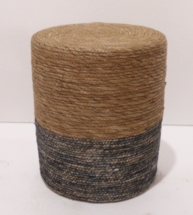Stool by rush straw and corn bran