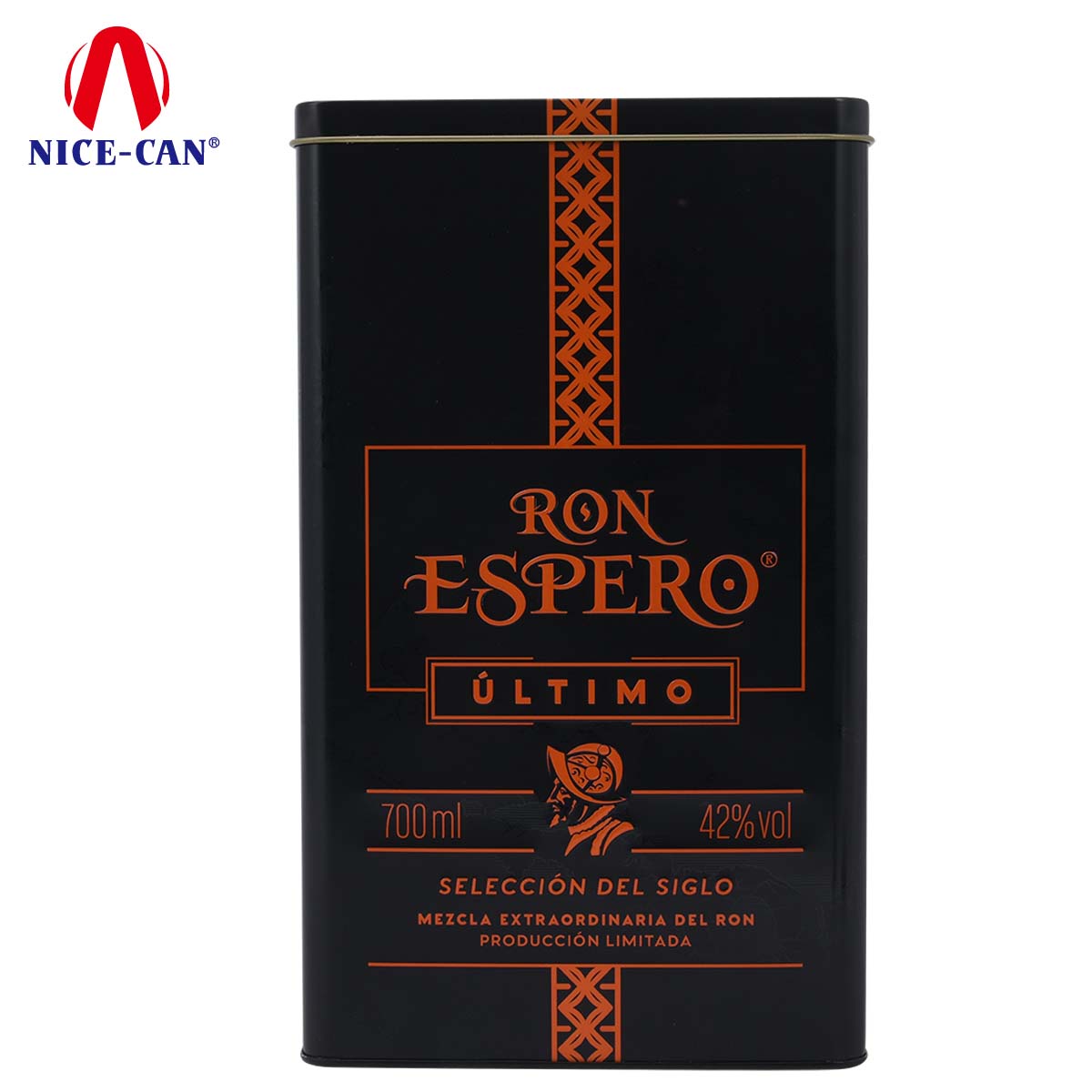 Professional custom square world cover tinplate gift box white wine tin box new year wine can gift box