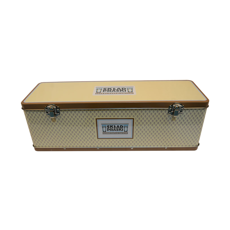 Tin wine gift box, metal gift packaging box, tinplate clamshell gift box, various custom iron gift boxes