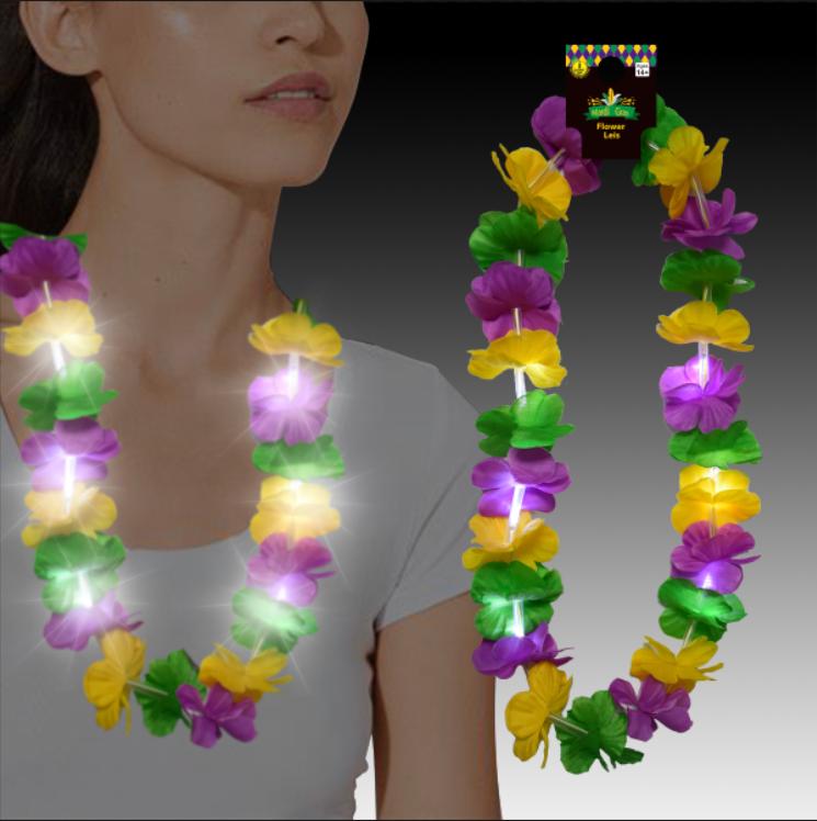 Neon Glo J31049-MG party item 37" LED Flower Leis