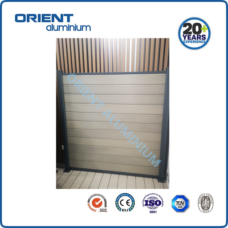 Horizontal Garden Fence Privacy Screen Panel WPC Fence Vertical
