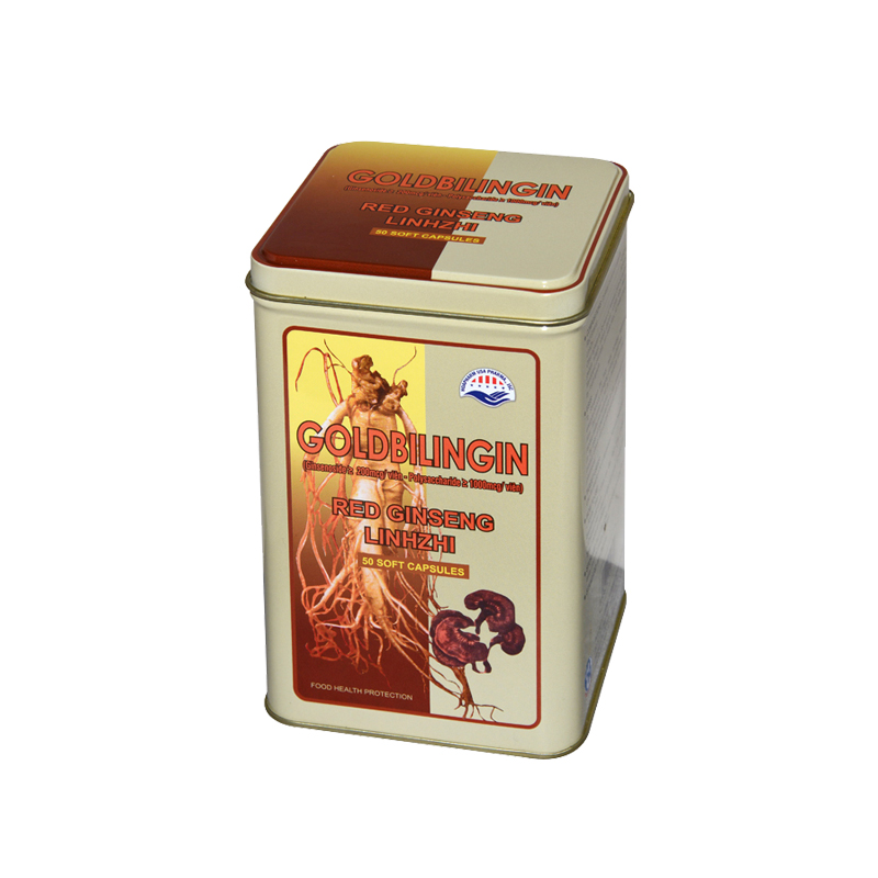 Manufacturers supply square tinplate cans production of metal health care products storage packaging tin cans