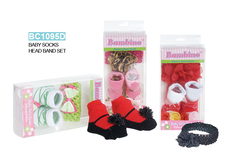 Hot selling Girl‘s hairband and socks box set