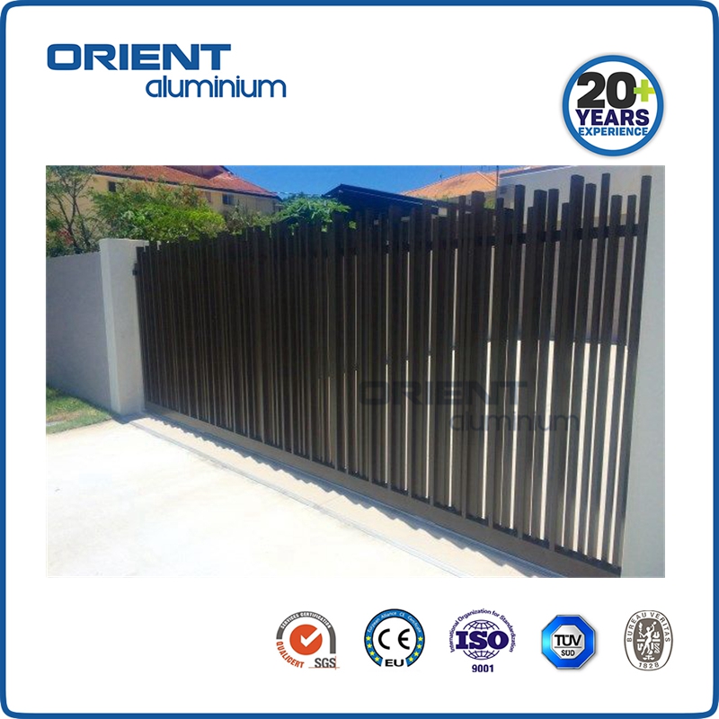 Welded structure aluminium blade fencing, aluminium blade banels black color