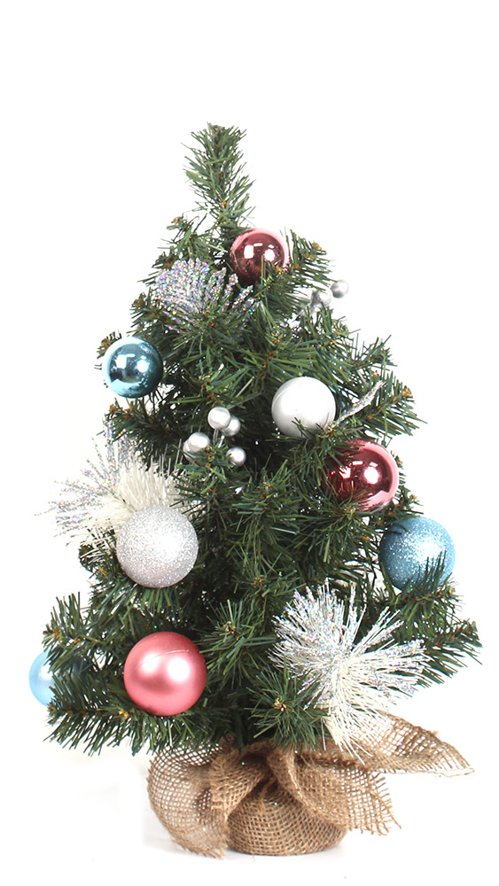 New type salable Chirstmas tabletop tree with ornaments