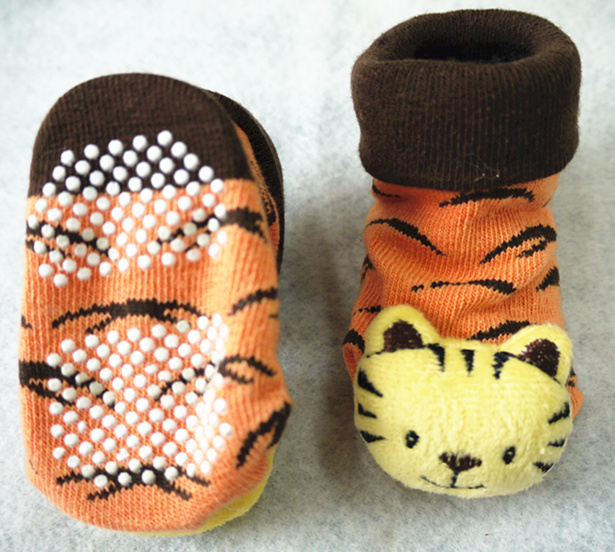 3D Animal Head Antislip baby socks