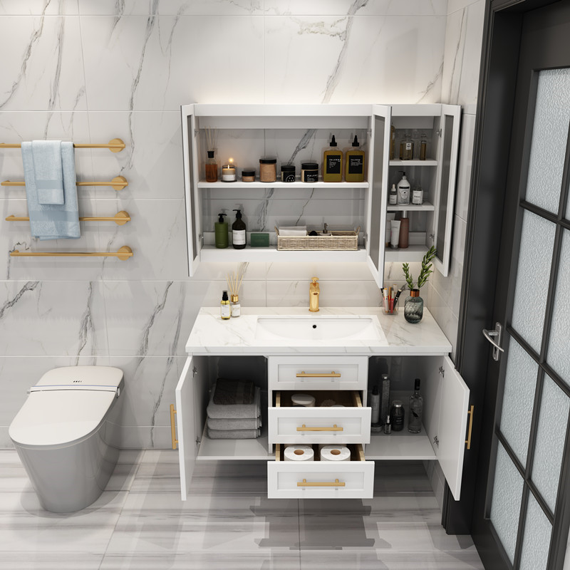 modern simple bathroom furniture combination