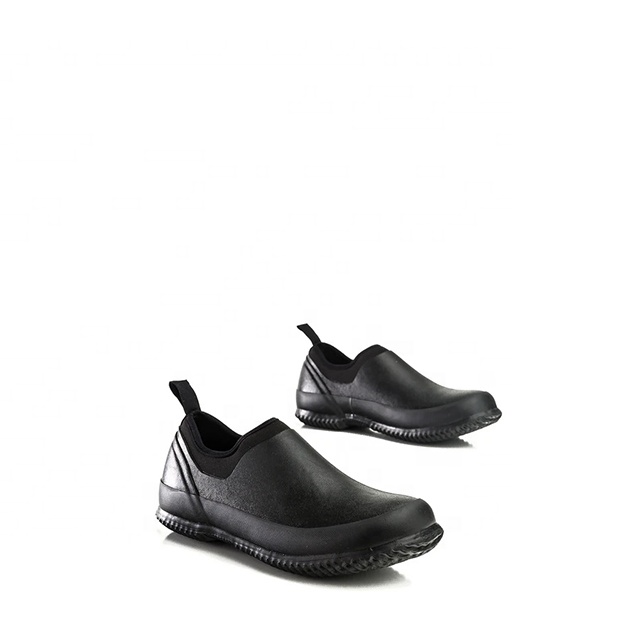 Wholesale Men's Ankle High Neoprene Lined Rubber Boots Waterproof Garden Shoes