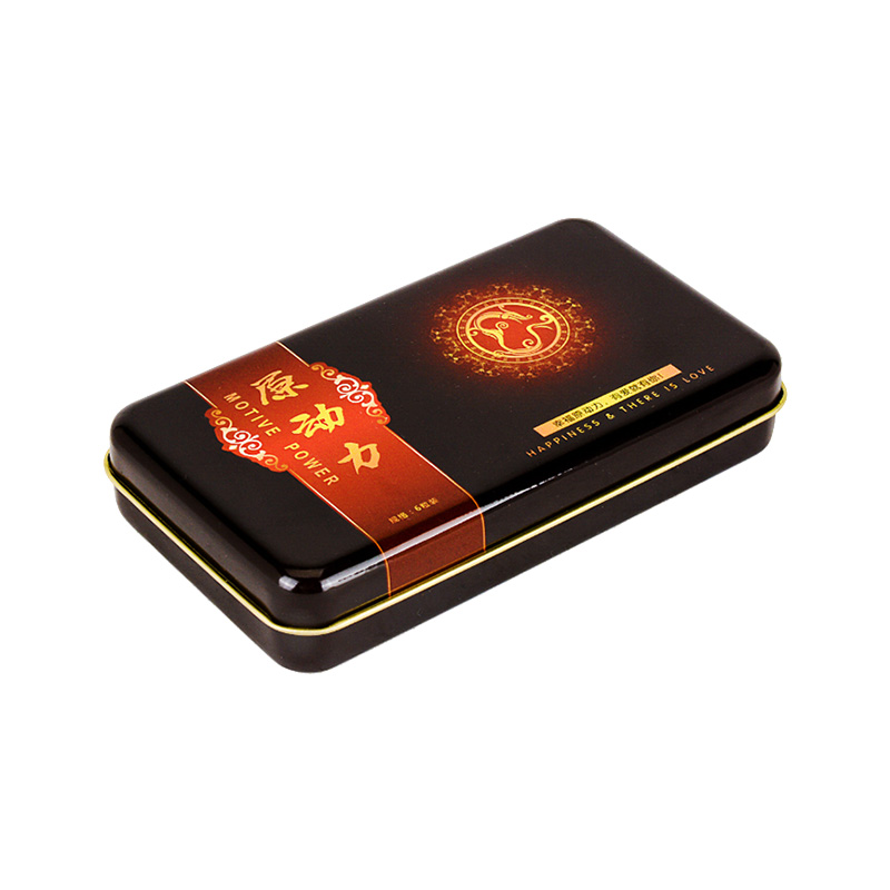 Manufacturer custom rectangular medical supplies tin box Creative pill tin box Metal pill box general packaging customization