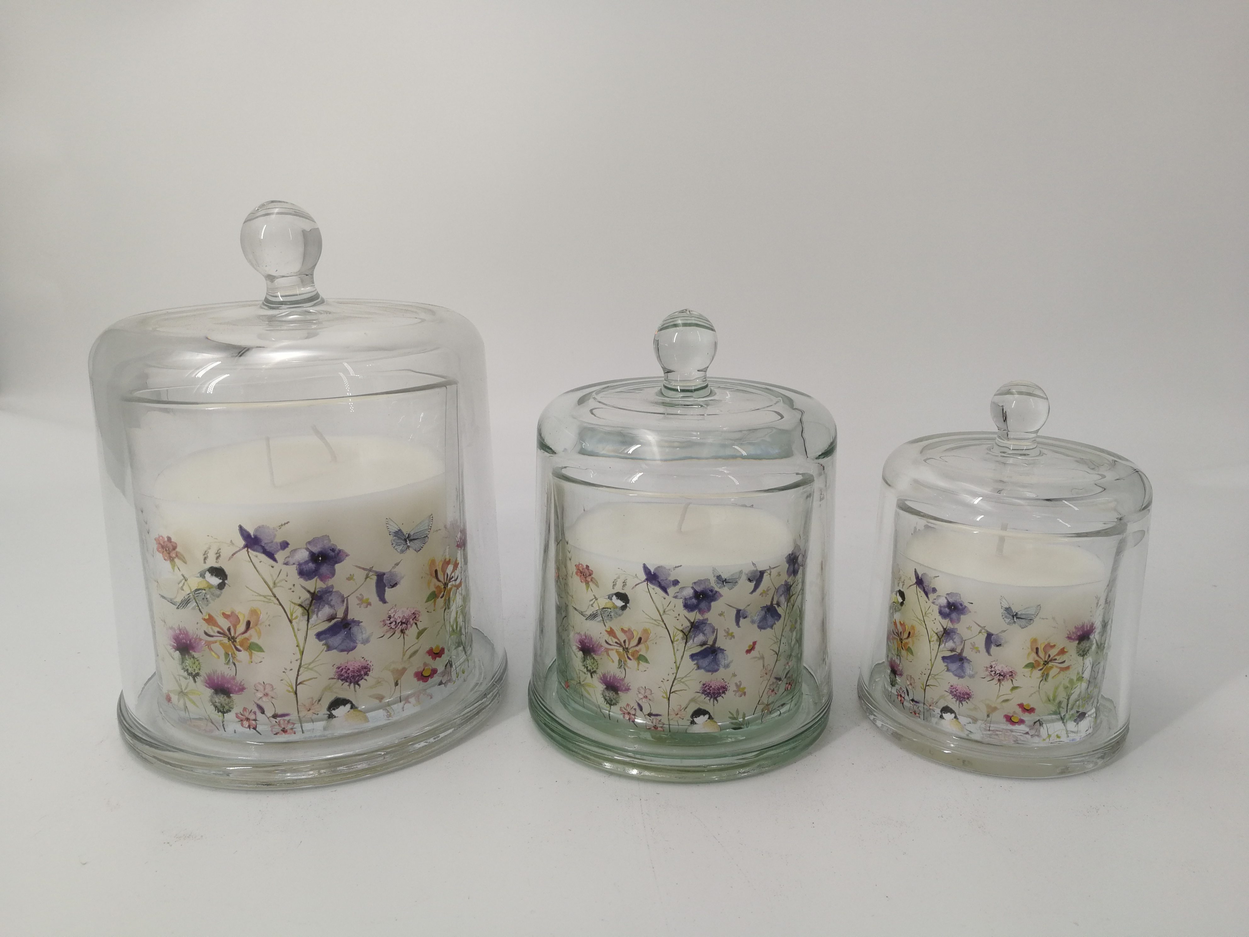Glass cup candle
