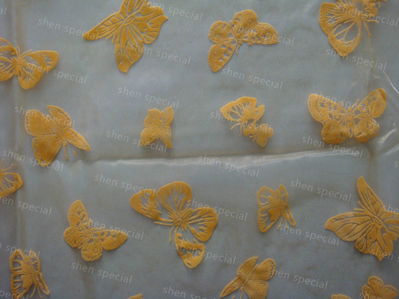 organza flower design spring design table runner decoration fabric