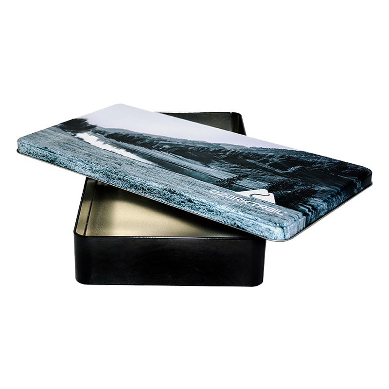 Tin box health care product manufacturer Customized pharmacy decoction piece tin box Containing piece tin box packaging Burdock metal can