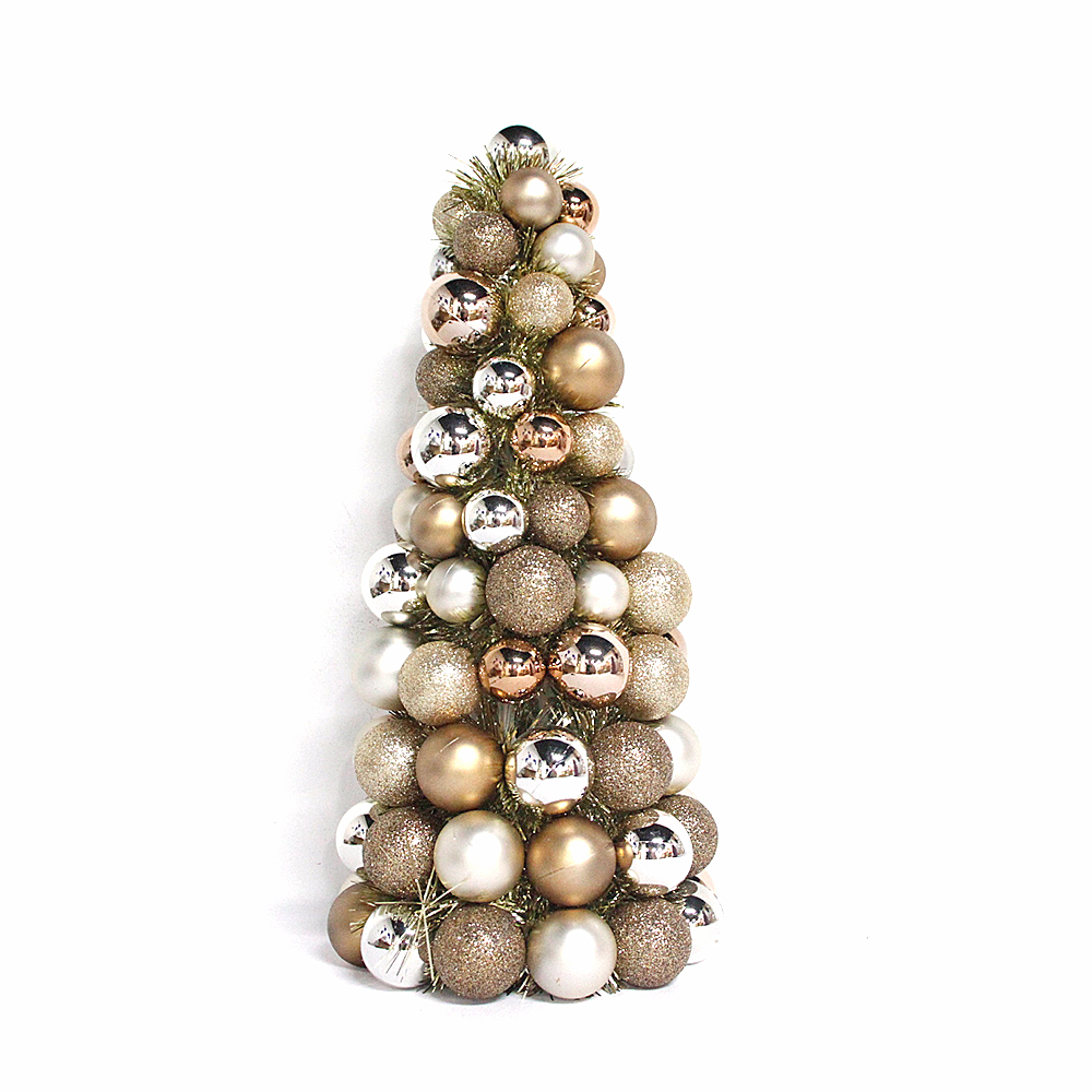 Exclusive hot selling good quality Christmas ball tree with tinsels