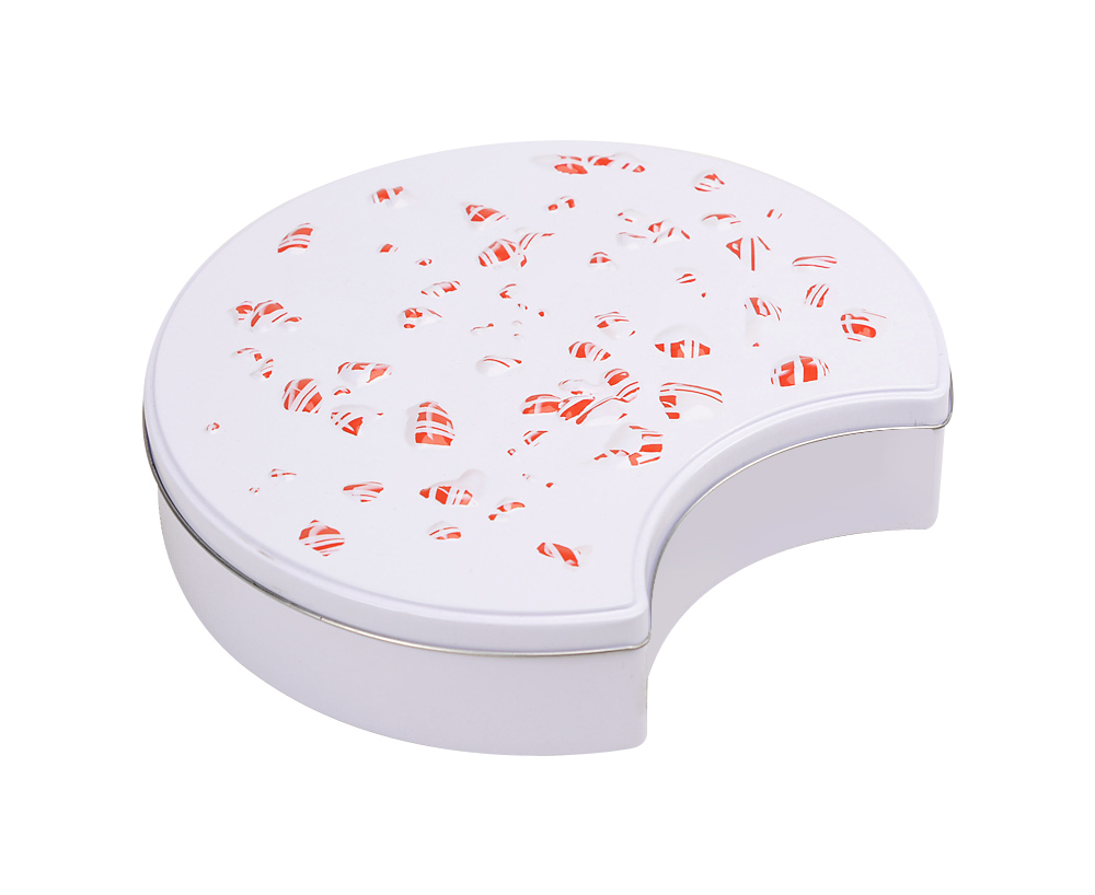 Custom-made special-shaped moon cake tin can, snowy moon cake box, gift packaging box, food universal packaging tin box