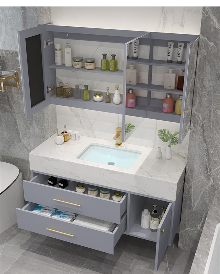 modern simple bathroom furniture combination