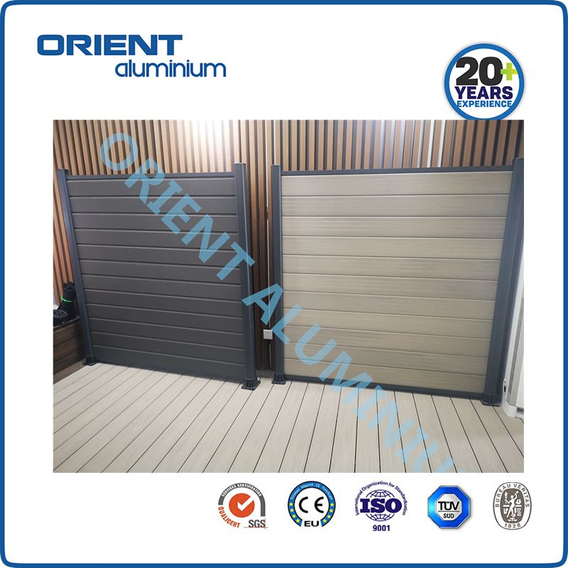 DIY Home WPC Fence Aluminium Post Composite Wood