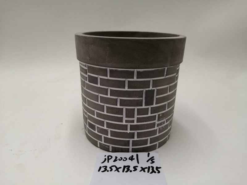 Newpower spring cement plant pot flower pot