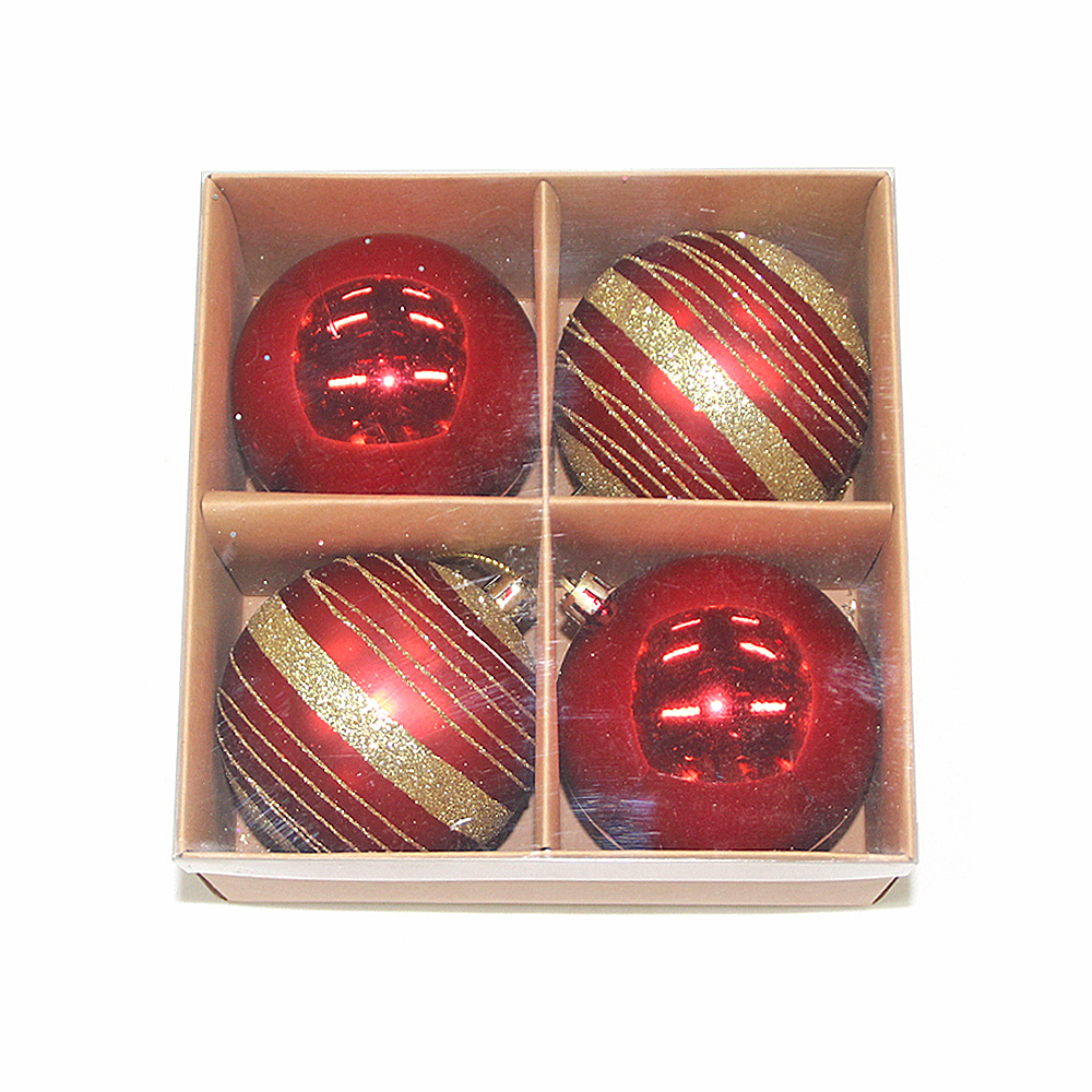 High class decorative plastic Christmas ball set