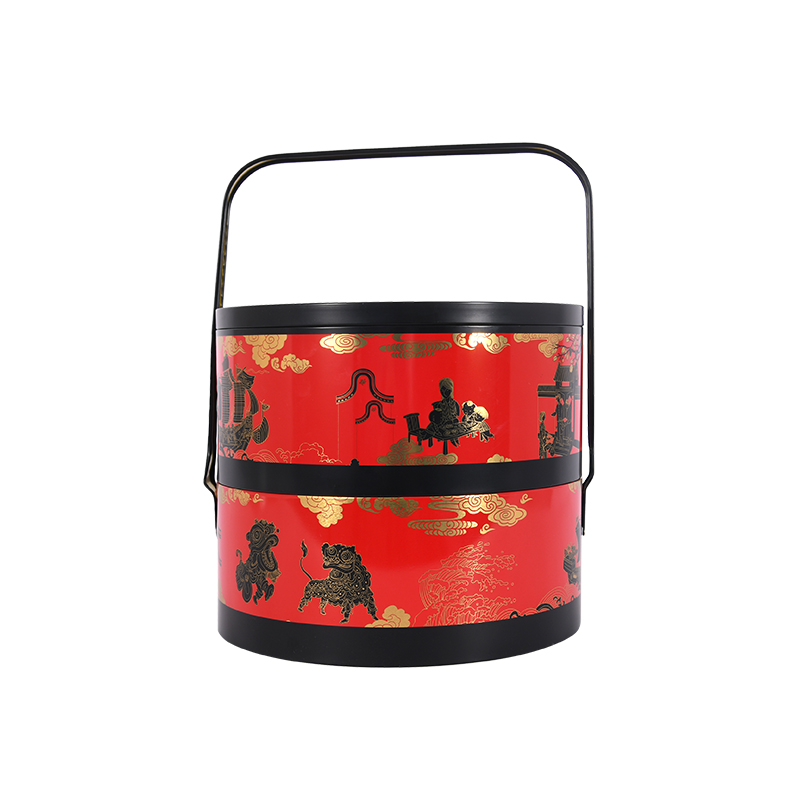 Customized Mooncake Gift Boxes by Manufacturers Tiandi Cover Gift Tin Box Fashion Creative Tin Box Mooncake Packaging Gift Box Customization