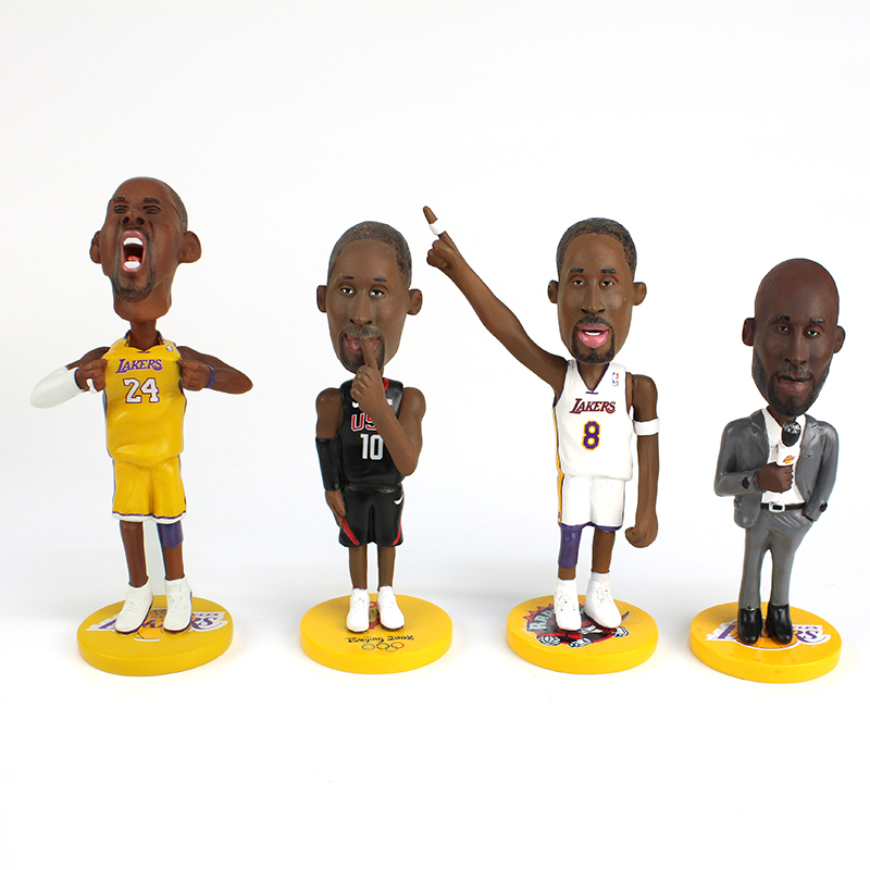 Resin Kobe Bryant Basketball Starbobble head