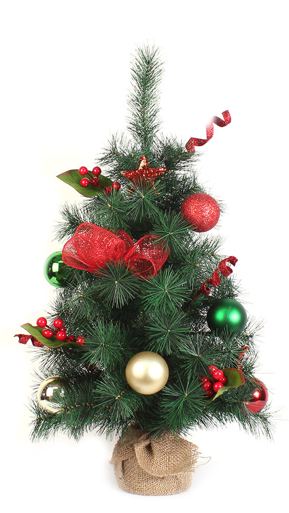 New type salable Chirstmas tabletop tree with ornaments