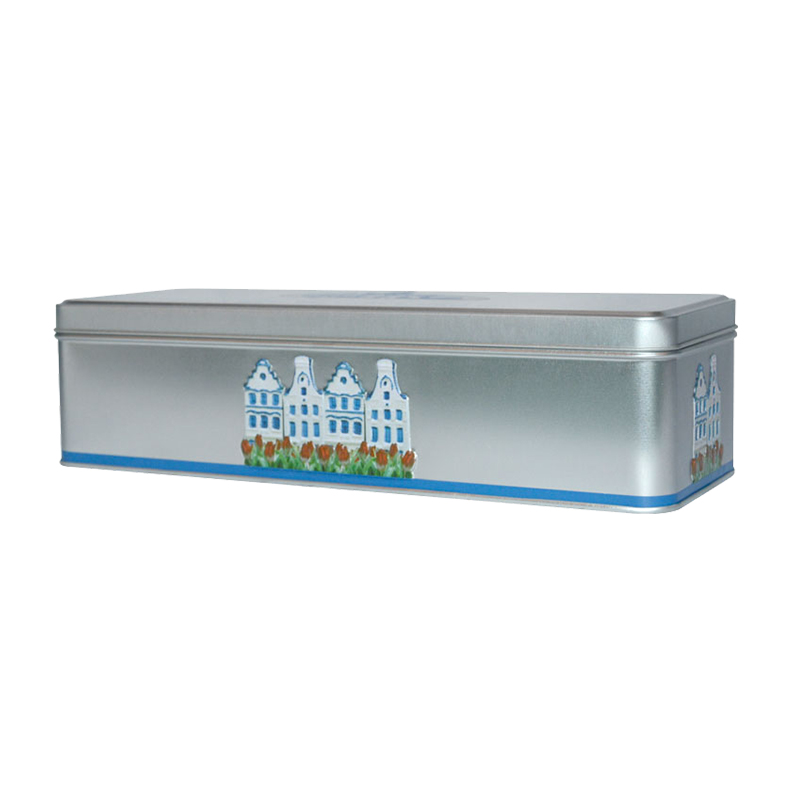 Customized tin box with lock, red wine tinplate packaging box, white wine tin box customization