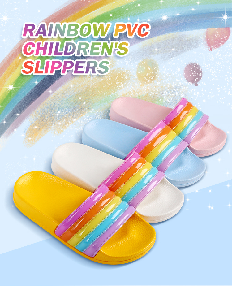 children slipper，children jibbitz upper slipper