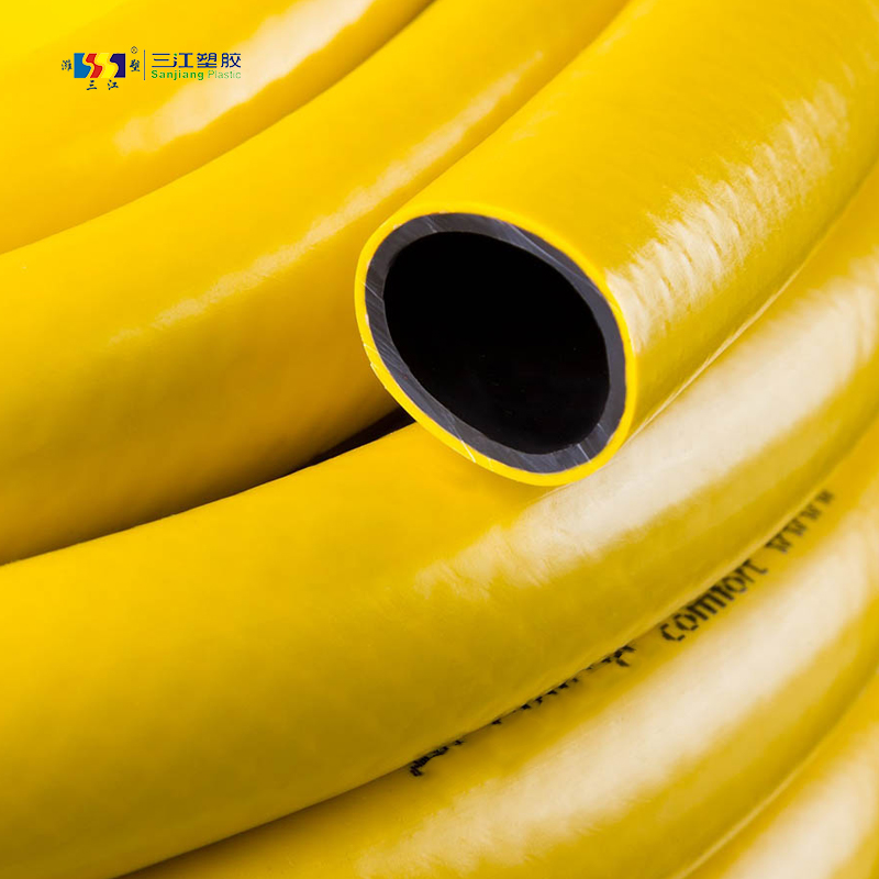 Yellow PVC Garden Hose Reeling PVC Yellow Green Garden Hose Roll PVC Water Hose