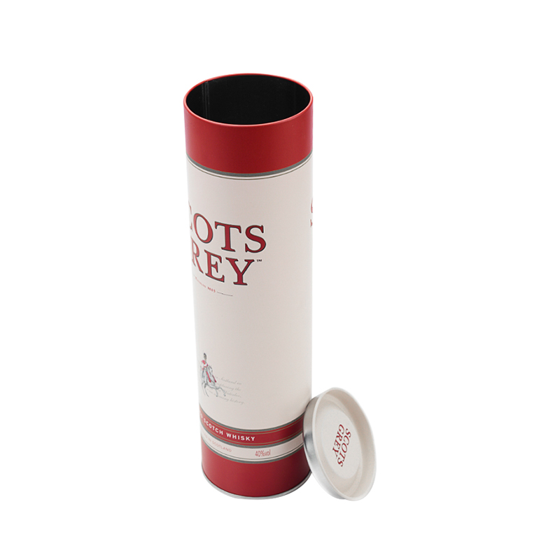 Manufacturers custom tinplate cans round tinplate cans custom-made red wine and wine general metal packaging tin box