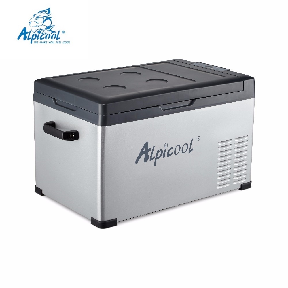 Alpicool A/C30 Car Home Dual Use Shockproof Mini Fridge Portable 30L Compressor Refrigerator