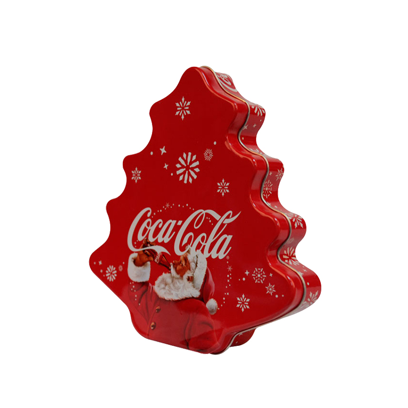Christmas tree tin case