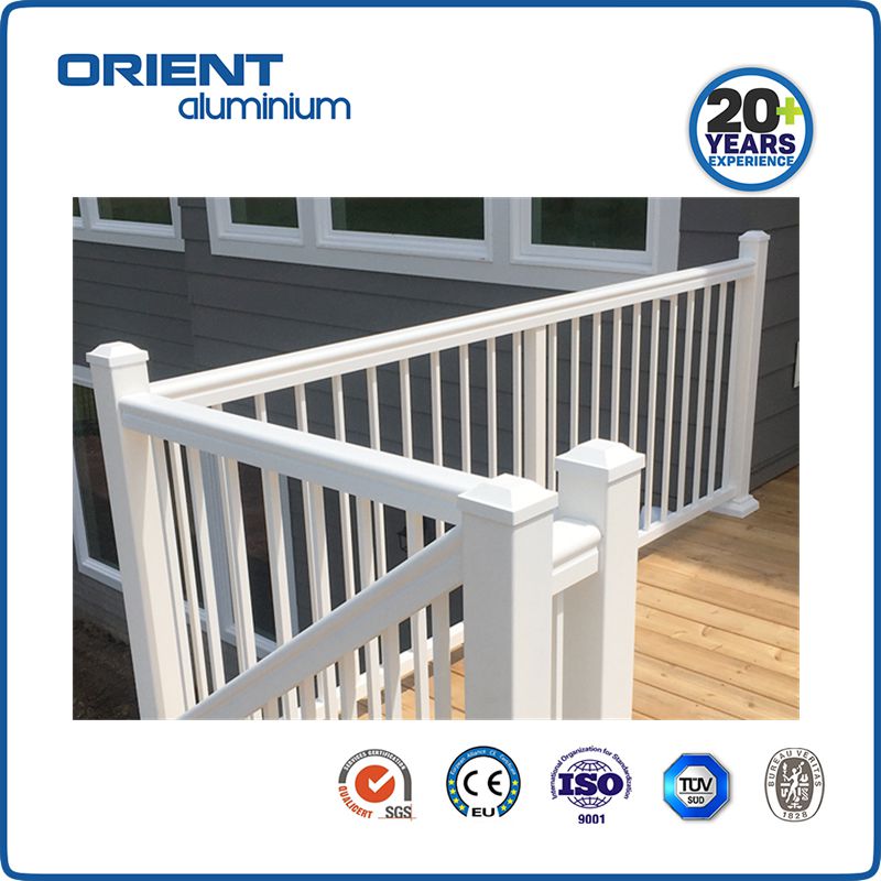 Welded Powder Coated Aluminium Railings